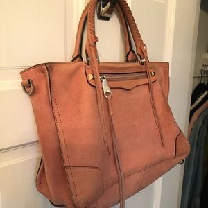 Rebecca Minkoff Regan Suede Pink Satchel